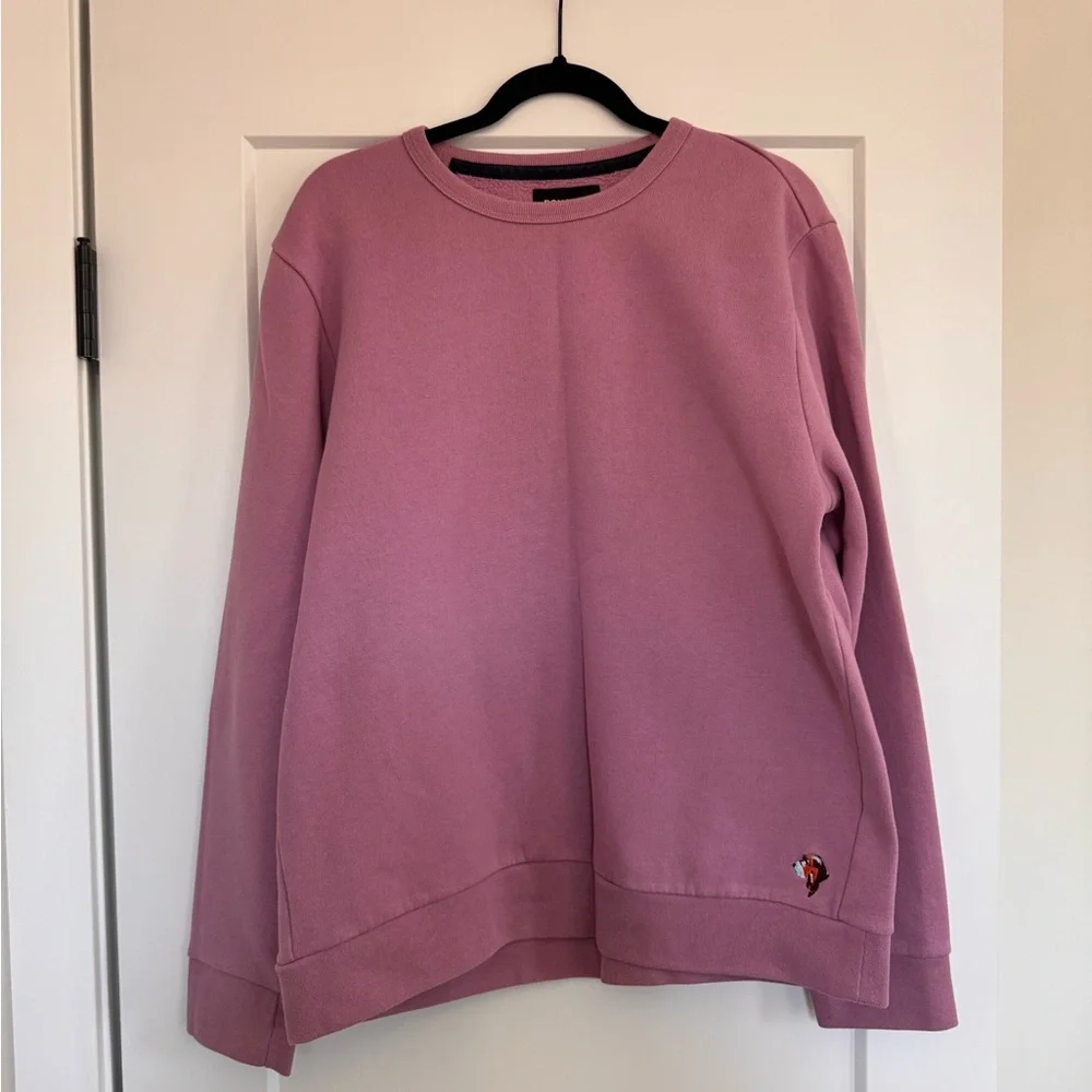 Bonobos Men’s Mauve Crew Neck Sweatshirt Dog - Picture 1 of 3